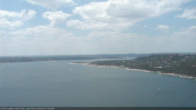 Lake Travis webcam, May 12, 2018 1:40 PM CT