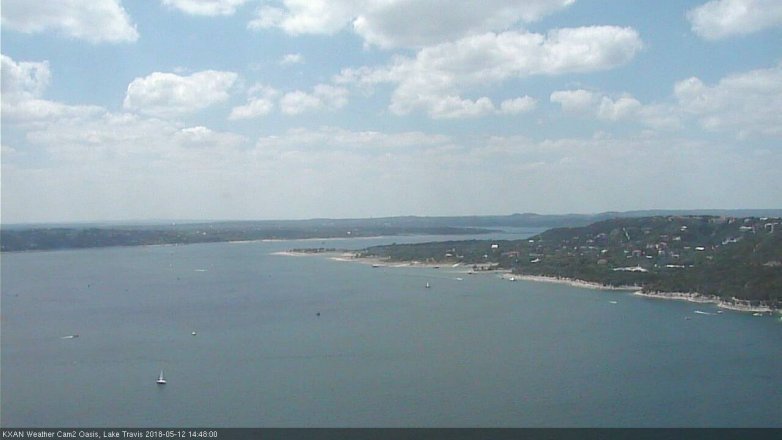 Lake Travis webcam, May 12, 2018 1:50 PM CT