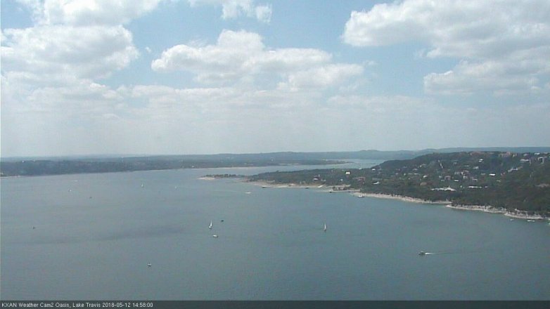 Lake Travis webcam, May 12, 2018 2:00 PM CT