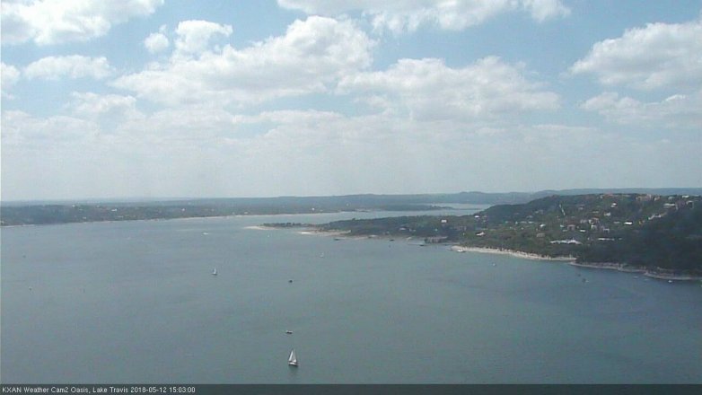 Lake Travis webcam, May 12, 2018 2:05 PM CT