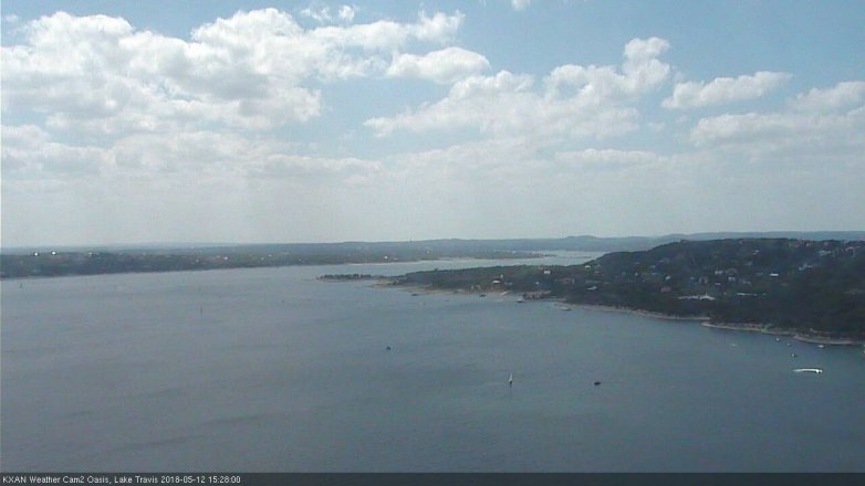 Lake Travis webcam, May 12, 2018 2:30 PM CT