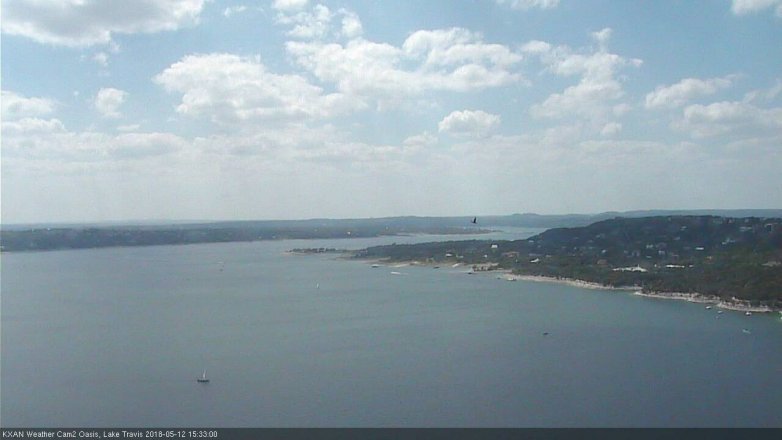Lake Travis webcam, May 12, 2018 2:35 PM CT