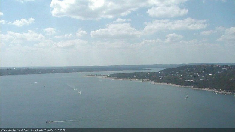 Lake Travis webcam, May 12, 2018 2:40 PM CT