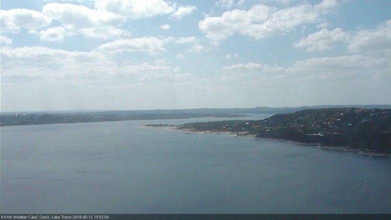 Lake Travis webcam, May 12, 2018 2:55 PM CT