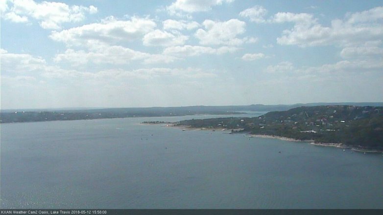 Lake Travis webcam, May 12, 2018 3:00 PM CT