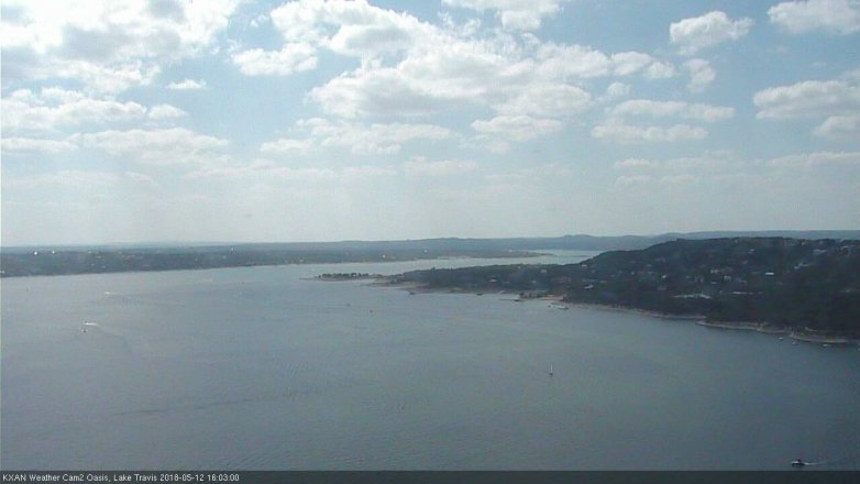 Lake Travis webcam, May 12, 2018 3:05 PM CT