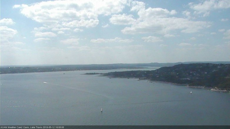 Lake Travis webcam, May 12, 2018 3:10 PM CT