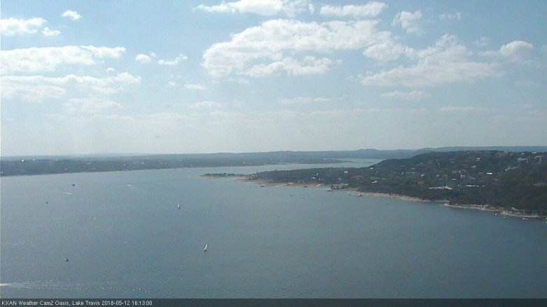 Lake Travis webcam, May 12, 2018 3:15 PM CT