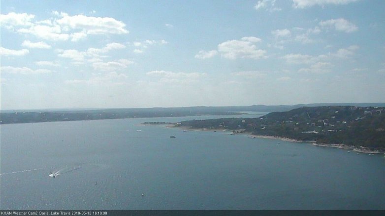 Lake Travis webcam, May 12, 2018 3:20 PM CT