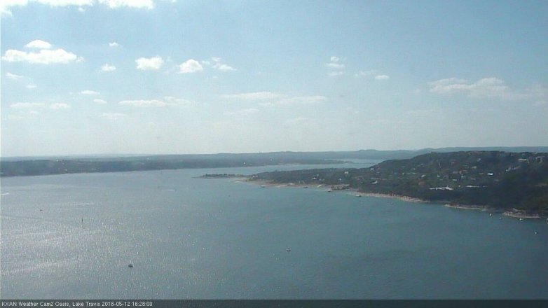 Lake Travis webcam, May 12, 2018 3:30 PM CT