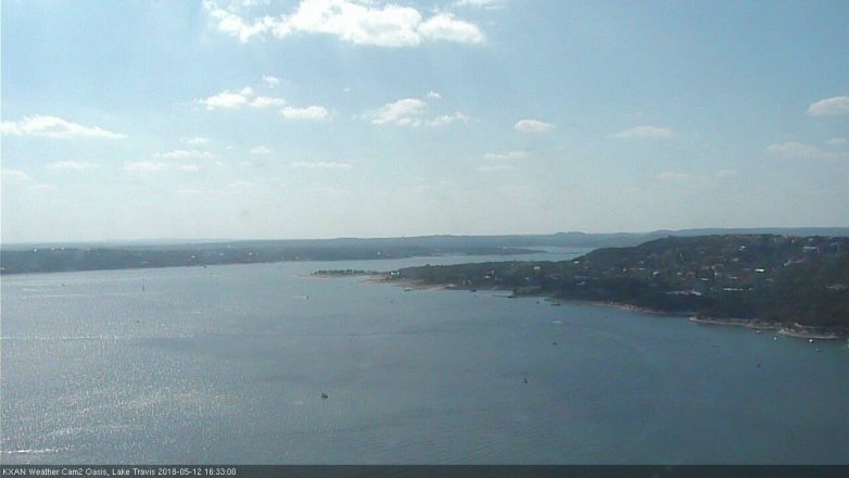 Lake Travis webcam, May 12, 2018 3:35 PM CT