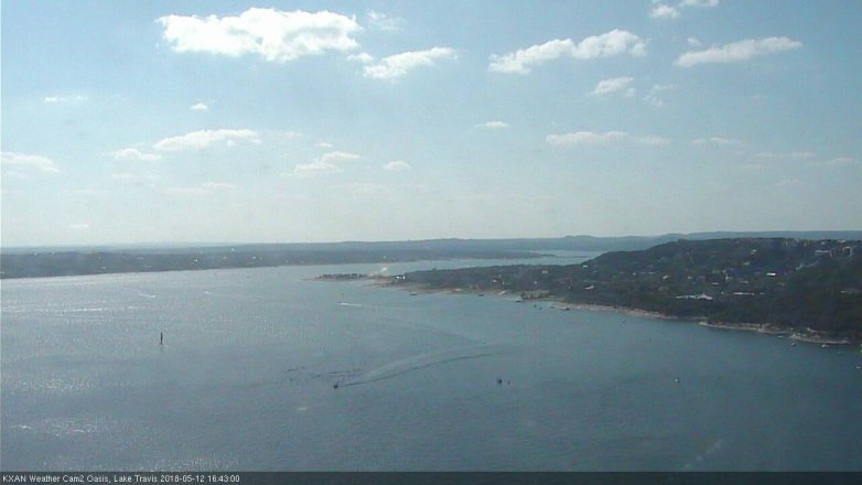 Lake Travis webcam, May 12, 2018 3:45 PM CT