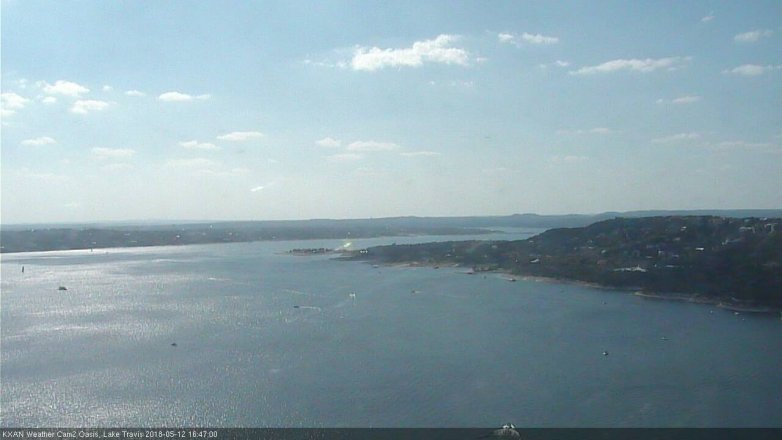 Lake Travis webcam, May 12, 2018 3:50 PM CT