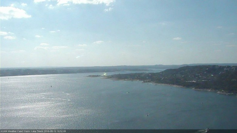 Lake Travis webcam, May 12, 2018 3:55 PM CT