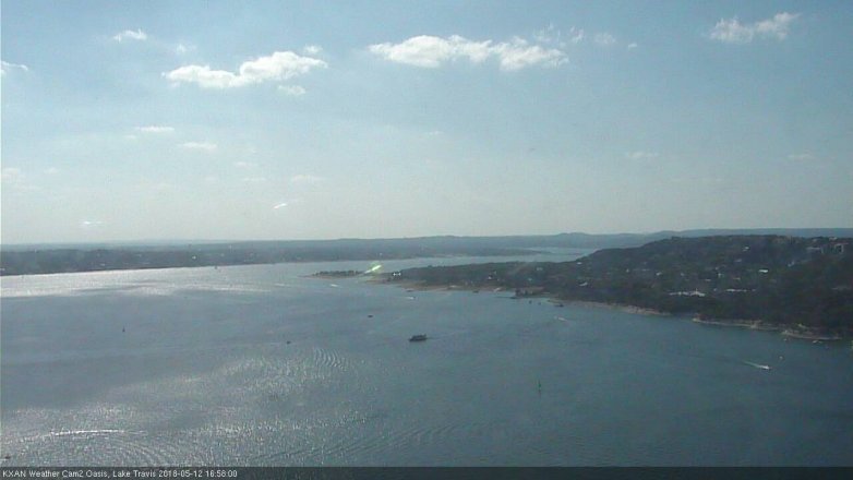 Lake Travis webcam, May 12, 2018 4:00 PM CT