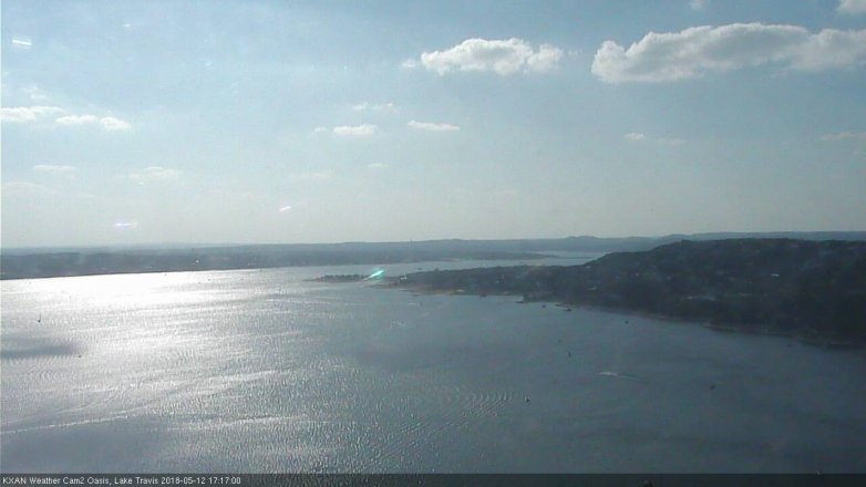 Lake Travis webcam, May 12, 2018 4:20 PM CT
