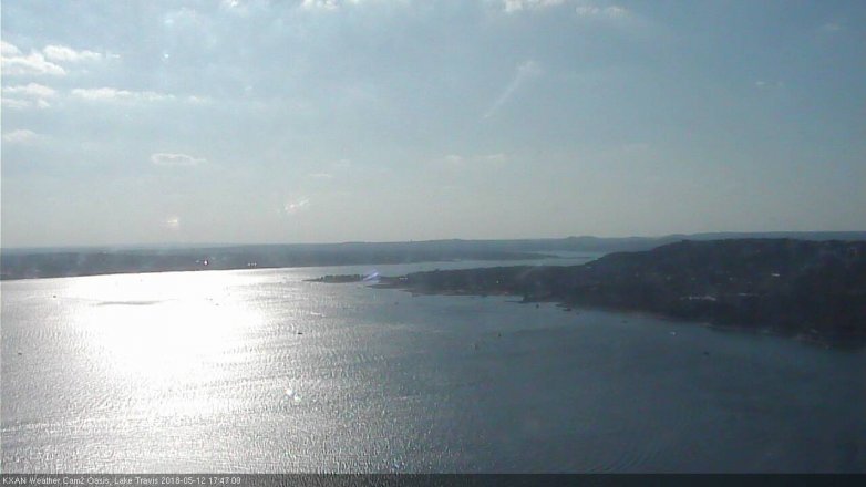 Lake Travis webcam, May 12, 2018 4:50 PM CT