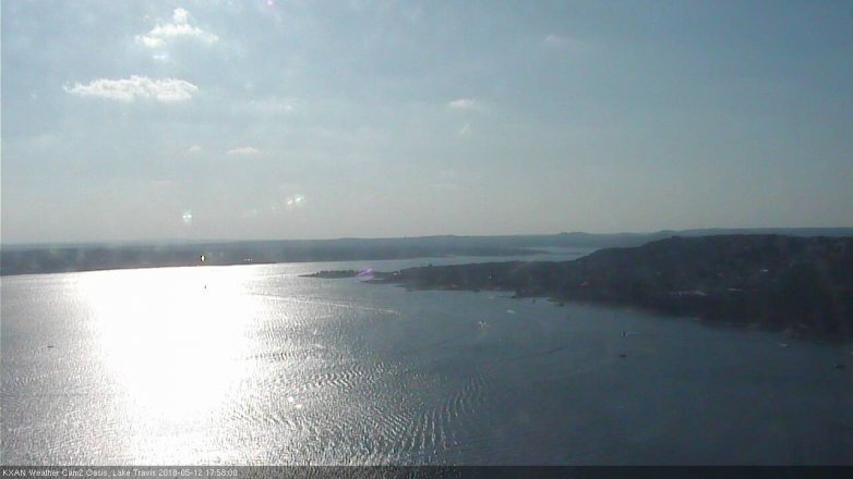 Lake Travis webcam, May 12, 2018 5:00 PM CT