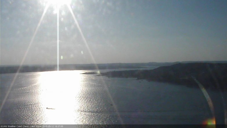 Lake Travis webcam, May 12, 2018 5:40 PM CT