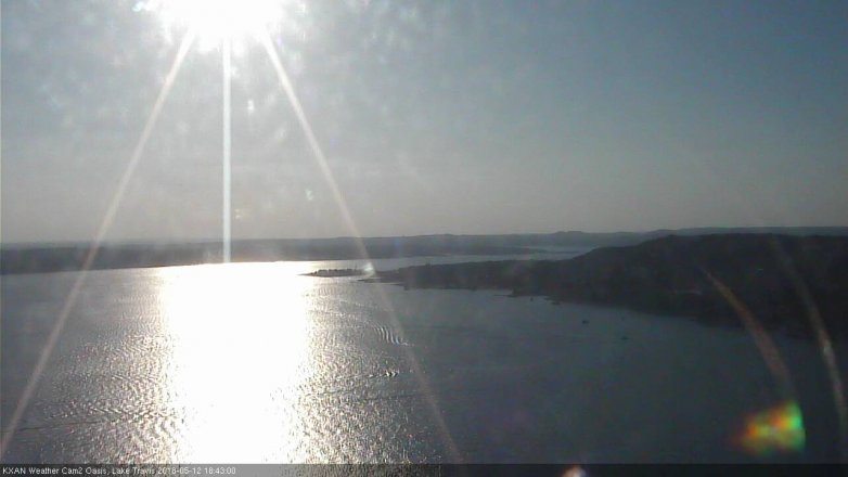 Lake Travis webcam, May 12, 2018 5:45 PM CT