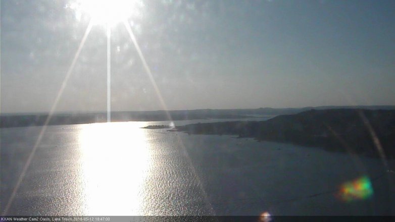 Lake Travis webcam, May 12, 2018 5:50 PM CT