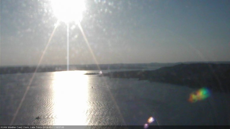 Lake Travis webcam, May 12, 2018 6:00 PM CT