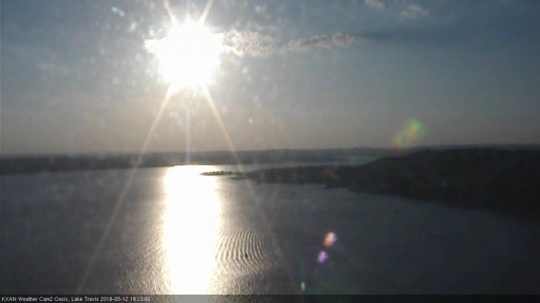 Lake Travis webcam, May 12, 2018 6:25 PM CT