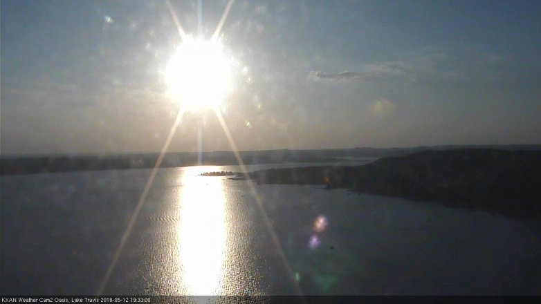 Lake Travis webcam, May 12, 2018 6:35 PM CT
