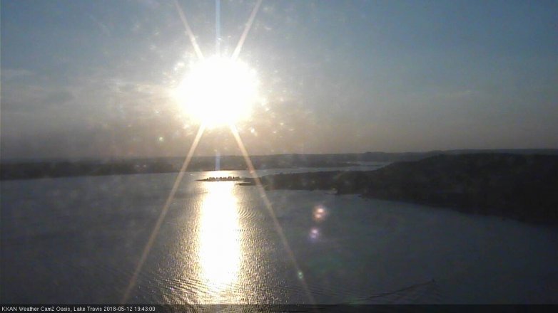 Lake Travis webcam, May 12, 2018 6:45 PM CT