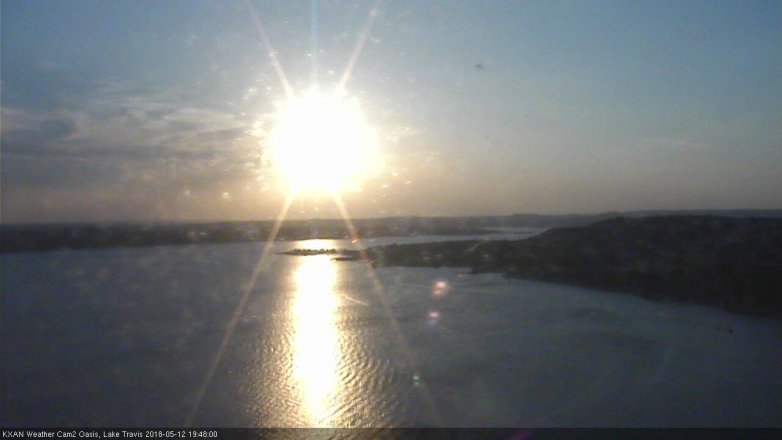 Lake Travis webcam, May 12, 2018 6:50 PM CT