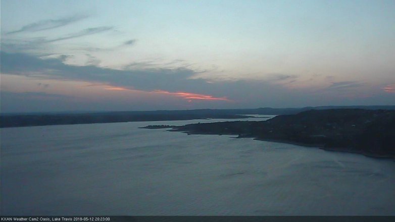 Lake Travis webcam, May 12, 2018 7:25 PM CT