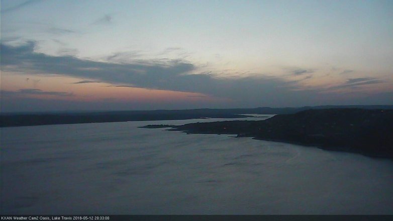 Lake Travis webcam, May 12, 2018 7:35 PM CT