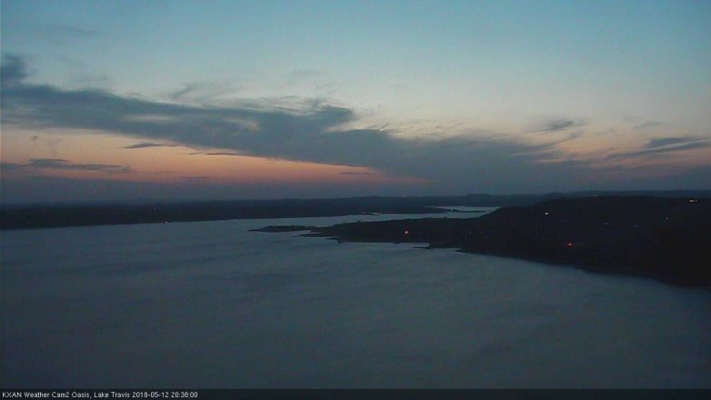 Lake Travis webcam, May 12, 2018 7:40 PM CT