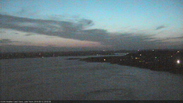 Lake Travis webcam, May 12, 2018 7:55 PM CT