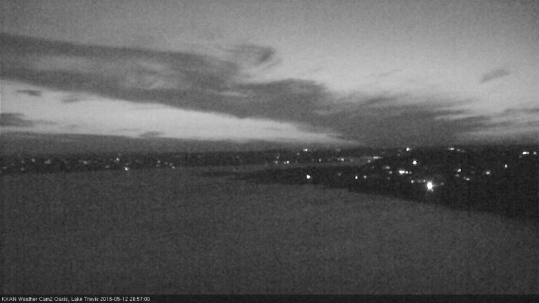 Lake Travis webcam, May 12, 2018 8:00 PM CT