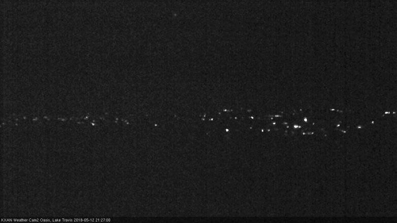 Lake Travis webcam, May 12, 2018 8:30 PM CT
