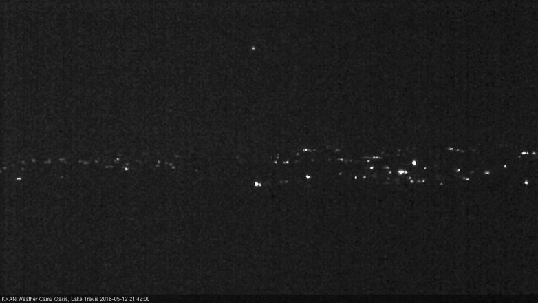 Lake Travis webcam, May 12, 2018 8:45 PM CT