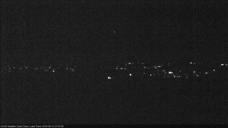 Lake Travis webcam, May 12, 2018 9:00 PM CT