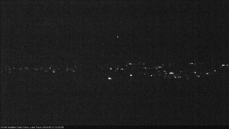 Lake Travis webcam, May 12, 2018 9:05 PM CT