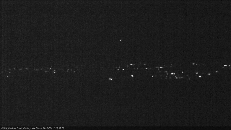 Lake Travis webcam, May 12, 2018 9:10 PM CT