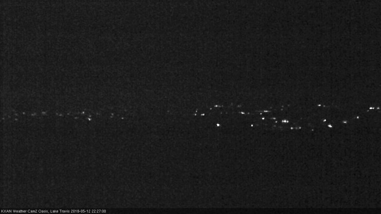 Lake Travis webcam, May 12, 2018 9:30 PM CT