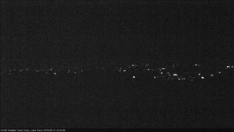 Lake Travis webcam, May 12, 2018 9:45 PM CT