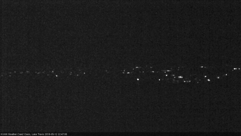 Lake Travis webcam, May 12, 2018 9:50 PM CT