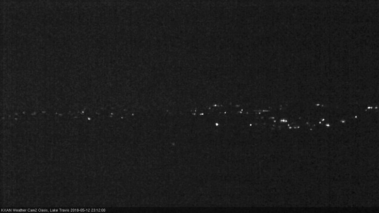 Lake Travis webcam, May 12, 2018 10:15 PM CT