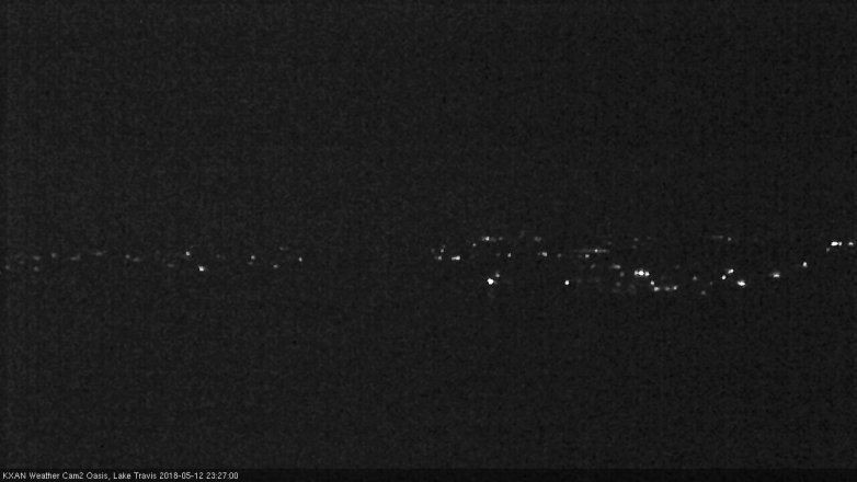 Lake Travis webcam, May 12, 2018 10:30 PM CT