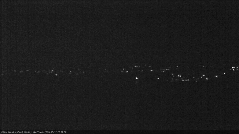 Lake Travis webcam, May 12, 2018 11:00 PM CT