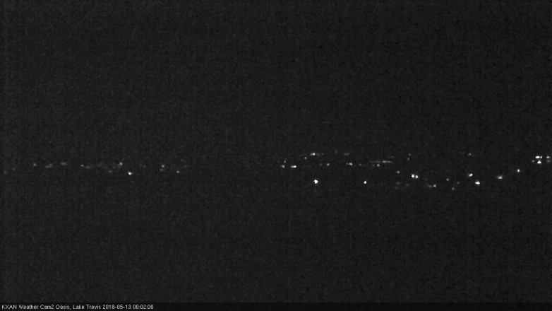 Lake Travis webcam, May 12, 2018 11:05 PM CT