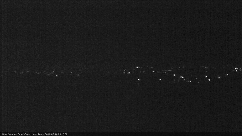 Lake Travis webcam, May 12, 2018 11:15 PM CT