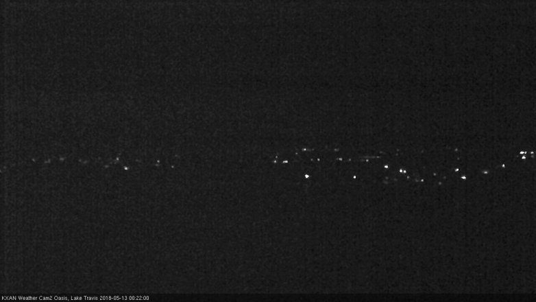 Lake Travis webcam, May 12, 2018 11:25 PM CT
