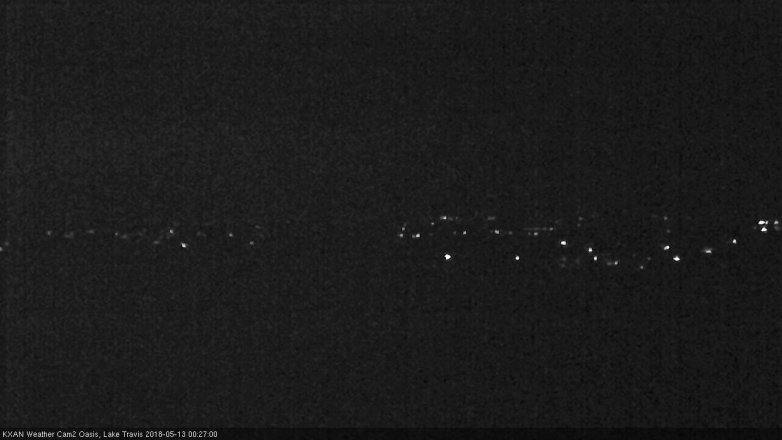 Lake Travis webcam, May 12, 2018 11:30 PM CT